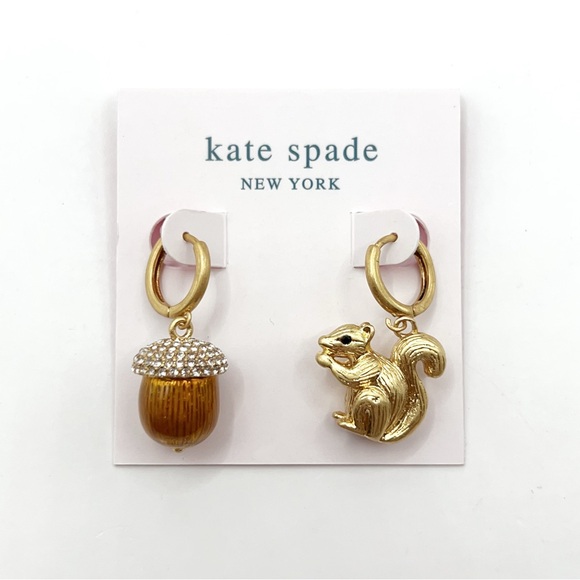 kate spade Jewelry - Kate Spade squirrel and acorn earrings